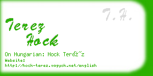 terez hock business card